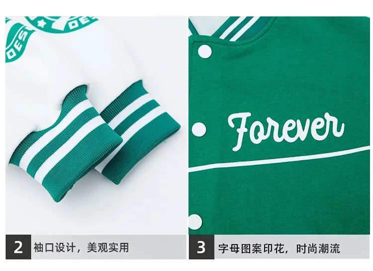 Autumn Jacket Baseball Suit Clothes for Teen Quilted Coats Cotton Jacket Children's Bomber Tiny Kids Jackets Girl Boy