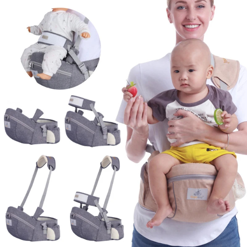 Ergonomic Baby Carrier with Hip Seat – Front Facing Kangaroo Sling & Waist Stool - I YAN