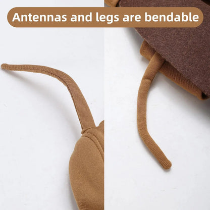 Cat Cockroach Costume Soft Cat Cockroach Clothing Realistic Breathable Clothing Accessories For Cosplay Outfit Kitten Dog