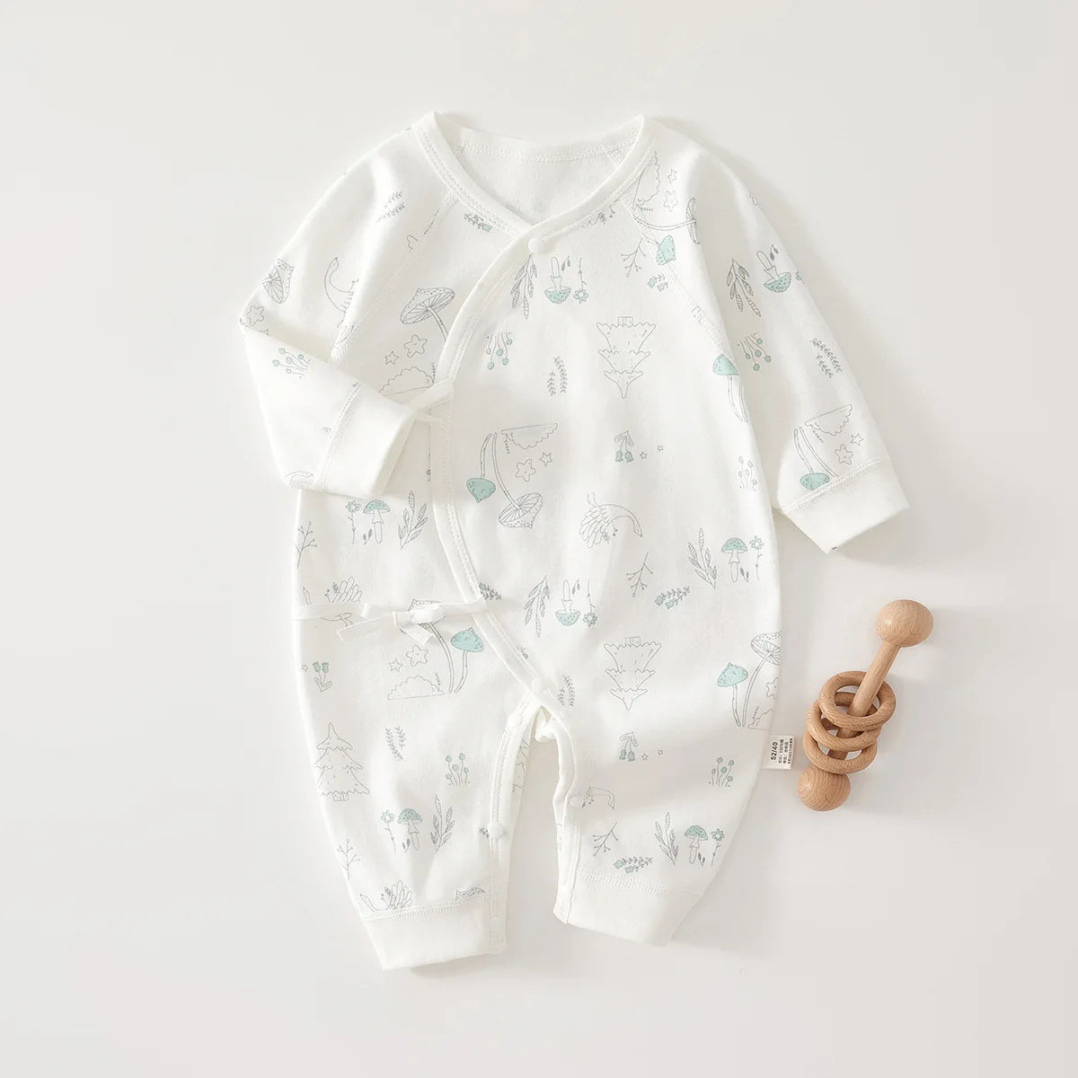 AYNIGIELL High-Quality Newborn Baby Jumpsuit Four Season Cute Children's Jumpsuit 0-6M Cute Baby Girl Male Baby Clothing - I YAN