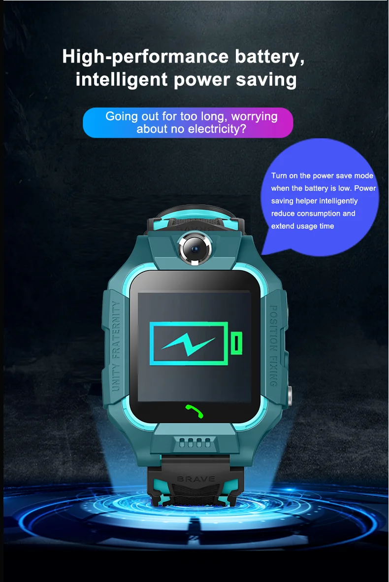 Kids Smart Watch SOS SIM Card LBS Tracker – Waterproof Phone Watch with Camera for Boys & Girls (Q19 / Z1 / A28 / Q88) - I YAN