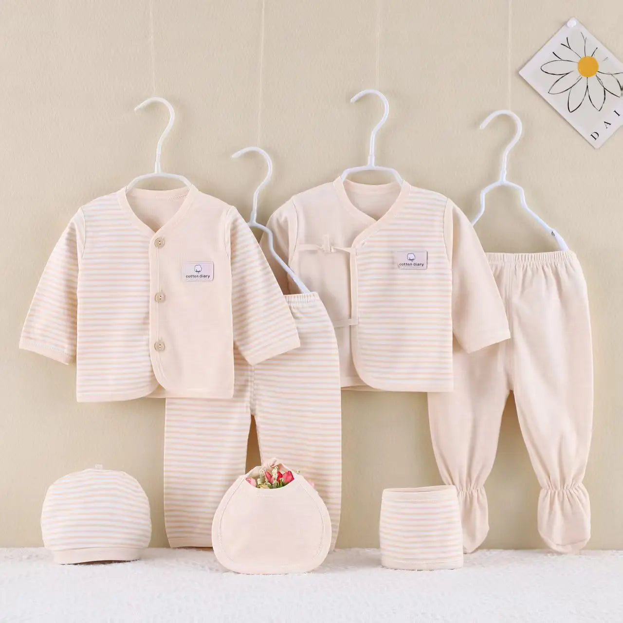 18-Piece Newborn Baby Gift Set – 100% Cotton Layette Box for Boys & Girls - I YAN