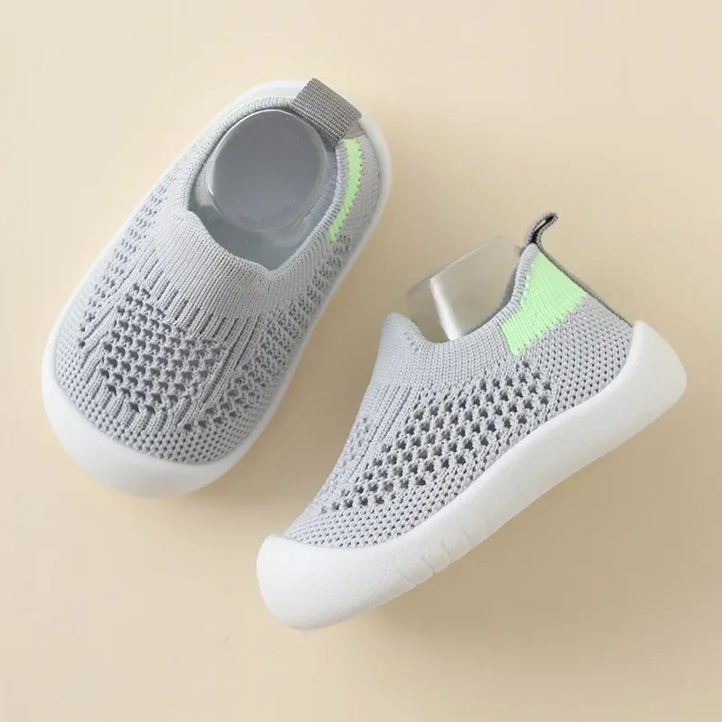 Toddler Slip-On Sneakers – Breathable Knitted Kids Casual Shoes for Boys & Girls (0 Months–4 Years) - I YAN