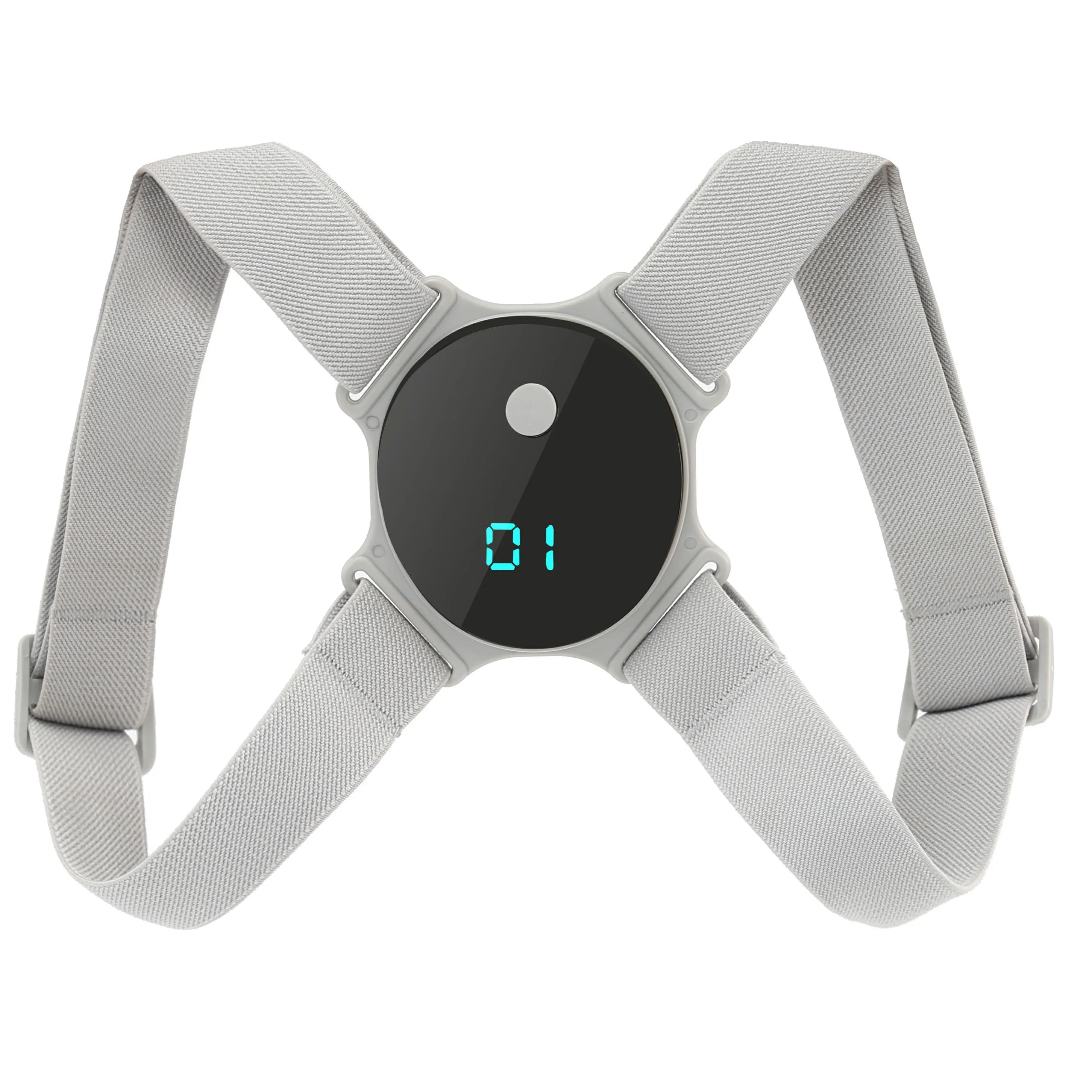 USB Rechargeable Posture Corrector Smart Back Shoulder Trainer with Vibration Alerts, Adjustable Straps Lightweight Comfortable - I YAN