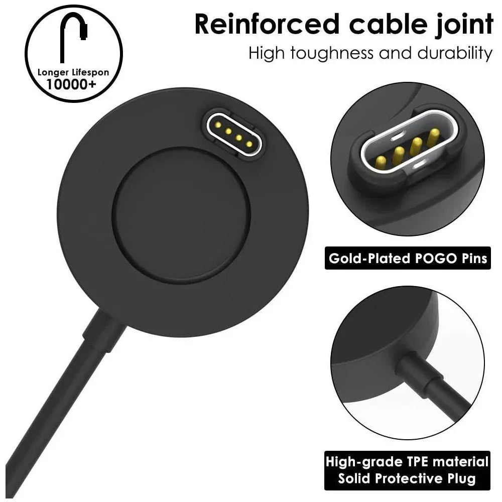 Charger Dock For Garmin Vivoactive 3 4 4S/Fenix 5 5S 5X 6 6S 6X/Venu 2 2S Sq USB Charging Cable Stand Station For Forerunner 935