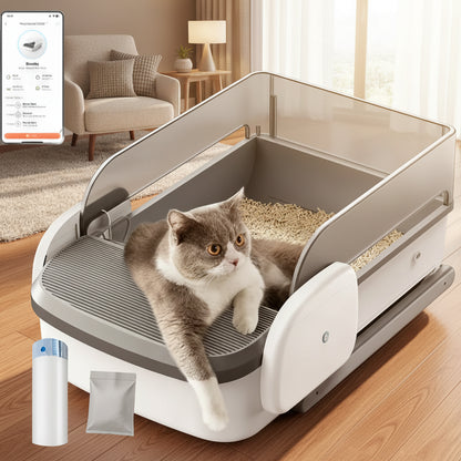 Automatic Self-Cleaning Litter Box – App Control, Odor-Free, Multi-Cat XXL
