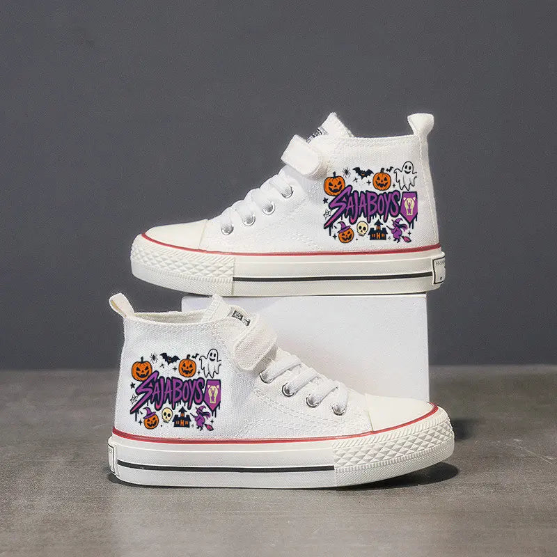 Demon Hunter Girls Casual Sport Canvas Shoes Autumn Party Children Cartoon Cute Sneakers Kids anvas Shoes Gifts Size 25-36