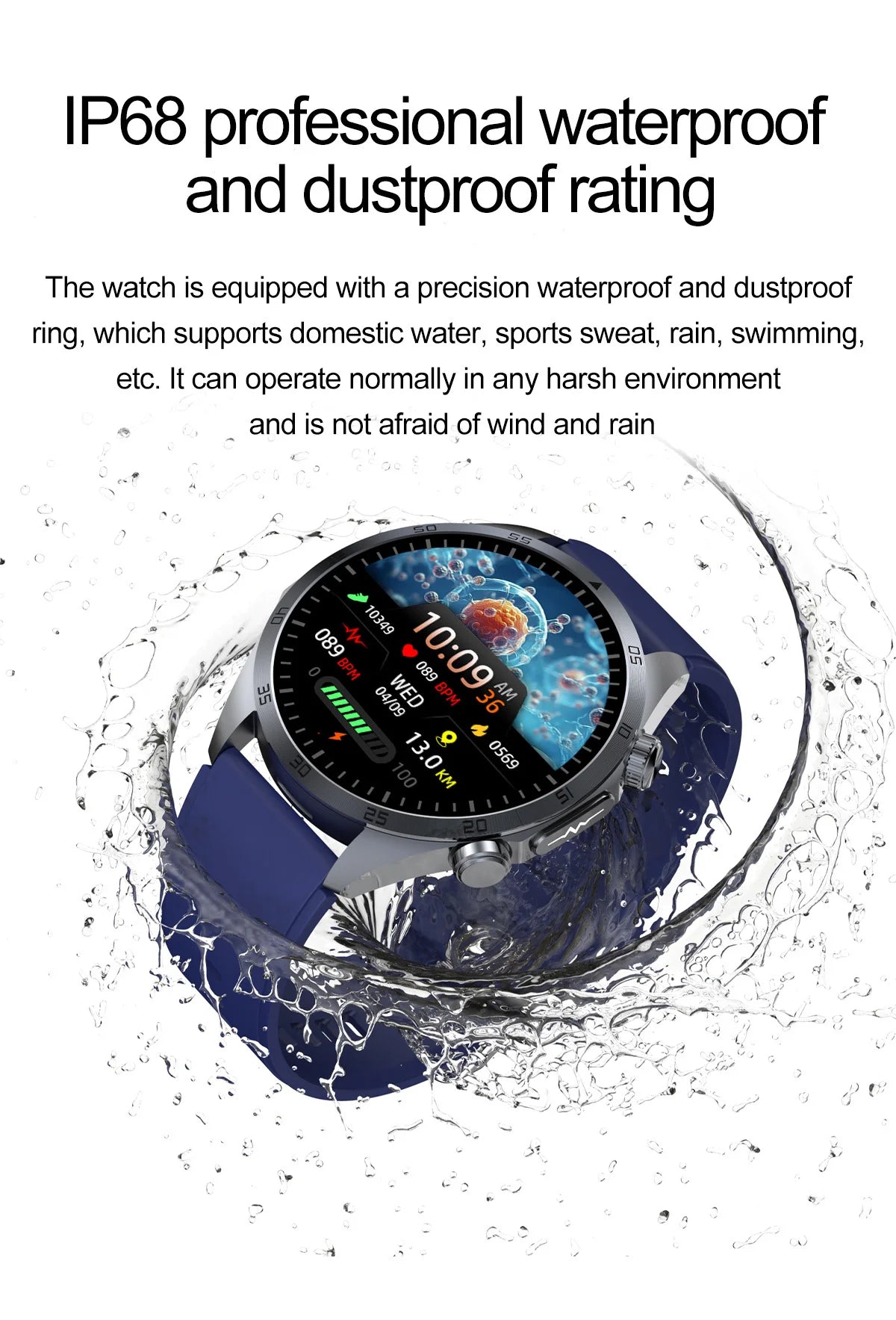 2026 New Pulse﻿ ECG+PPG Treatment Smart Watch Men Blood Lipid Uric Acid BP Body Fat Tired monitor Sports Health Call Smartwatch