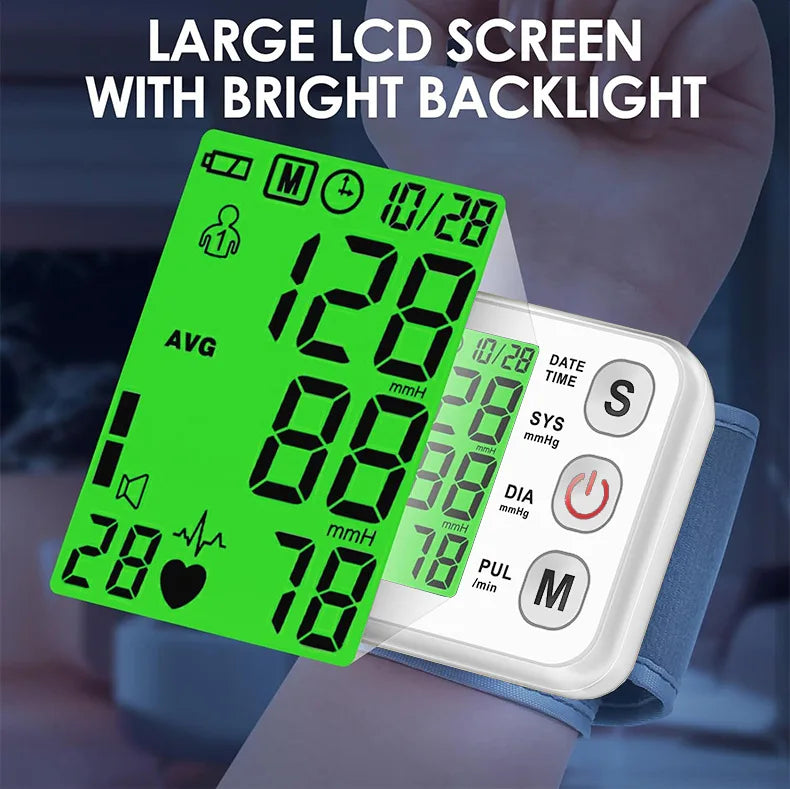 Blood Pressure Digital Wrist Blood Pressure Monitor Medical Upper Automatic Tonometer Meter Pulse Oximeter Forehead thermometer
