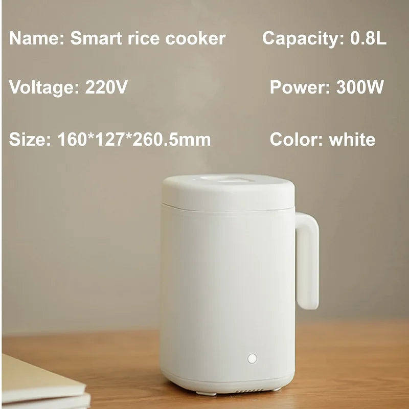 800ml Mini Electric Lunch Box Multi-functional Ceramic Non-stick Fast Rice Cooker Portable Automatic Keep Warm Rice Cooker 220V