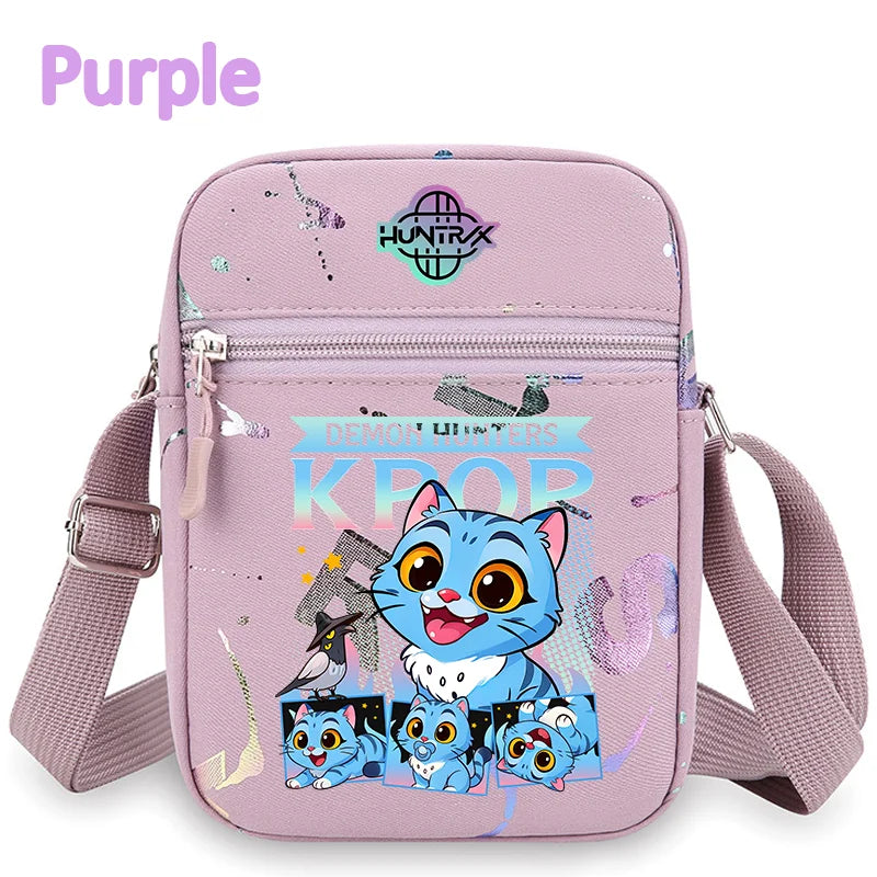 New⭐️KPOP Demon Hunters Crossbody Phone Bag Single Shoulder Pouch Coin Wallet Purse Warriors Handbag Fans Gril Gifts