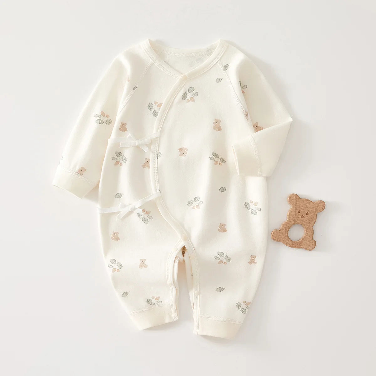 AYNIGIELL High-Quality Newborn Baby Jumpsuit Four Season Cute Children's Jumpsuit 0-6M Cute Baby Girl Male Baby Clothing - I YAN