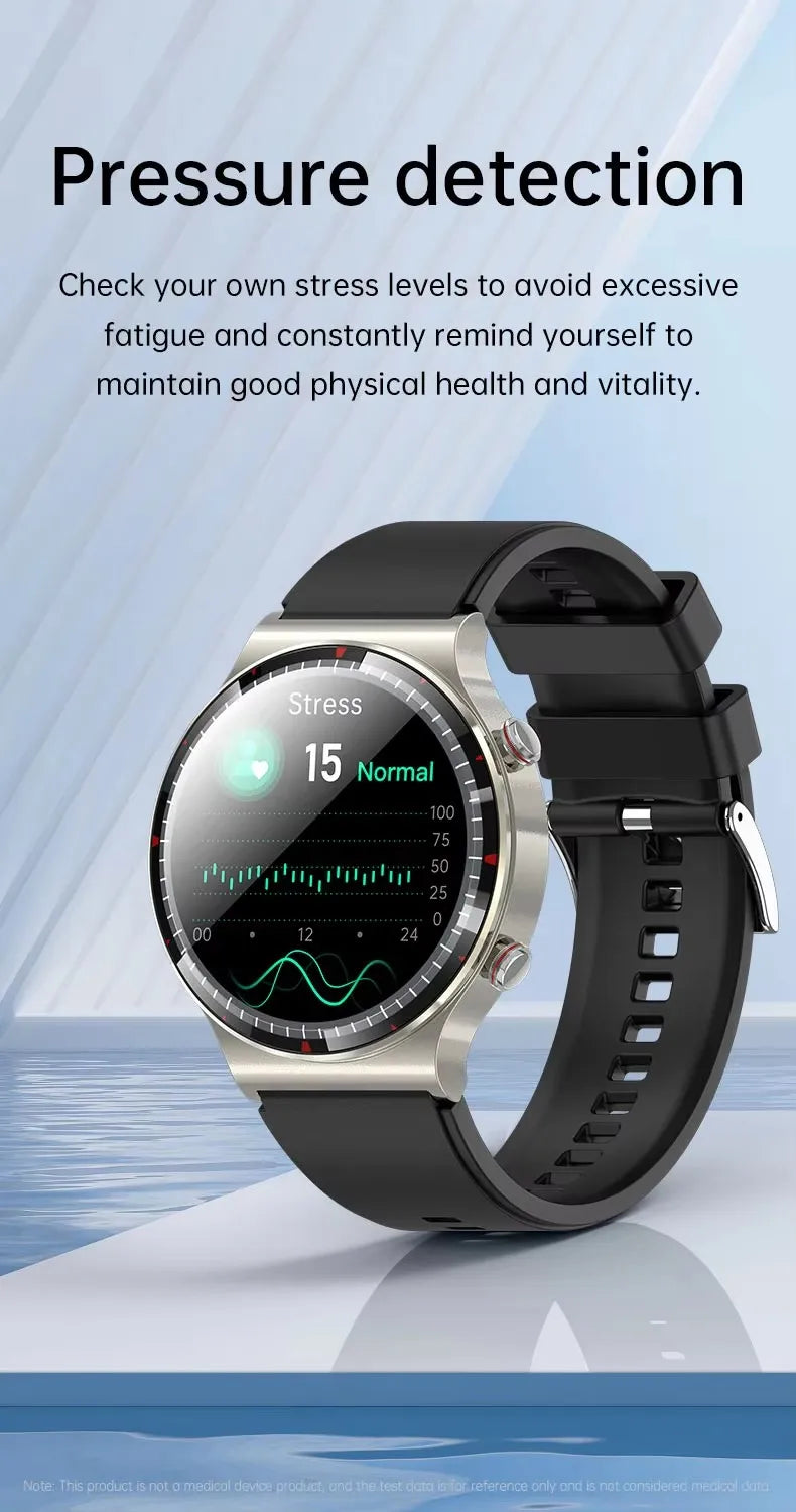G08 Pro Men Amoled Smart WatchMedical Grade ECG Health Monitoring Heart Rate Blood Pressure Fitness Sport Smartwatch