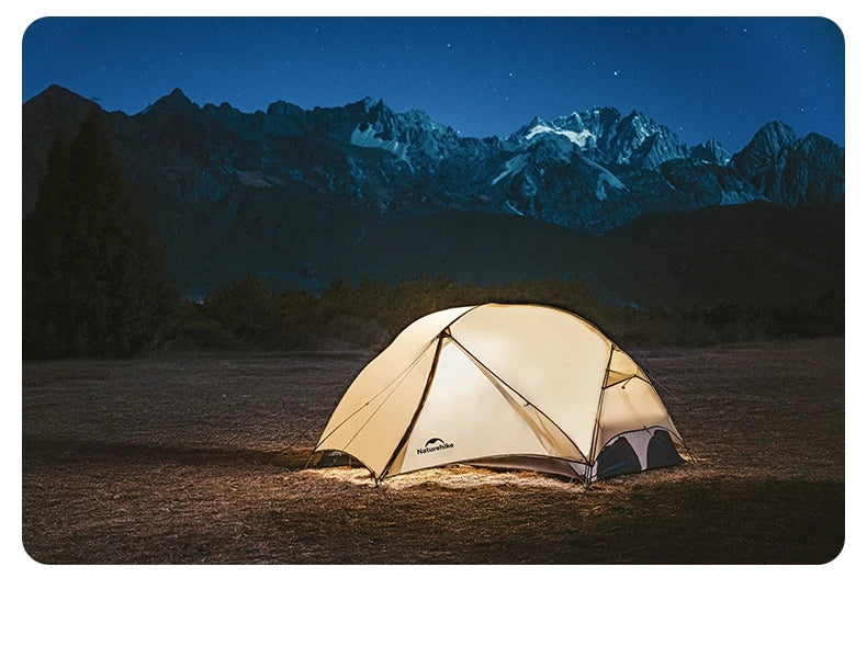 Naturehike 2025 Mongar UL Camping Tent 1-2 People 15D Nylon 3 Season Tent Waterproof Ultralight Portable Outdoor Tent With Mat
