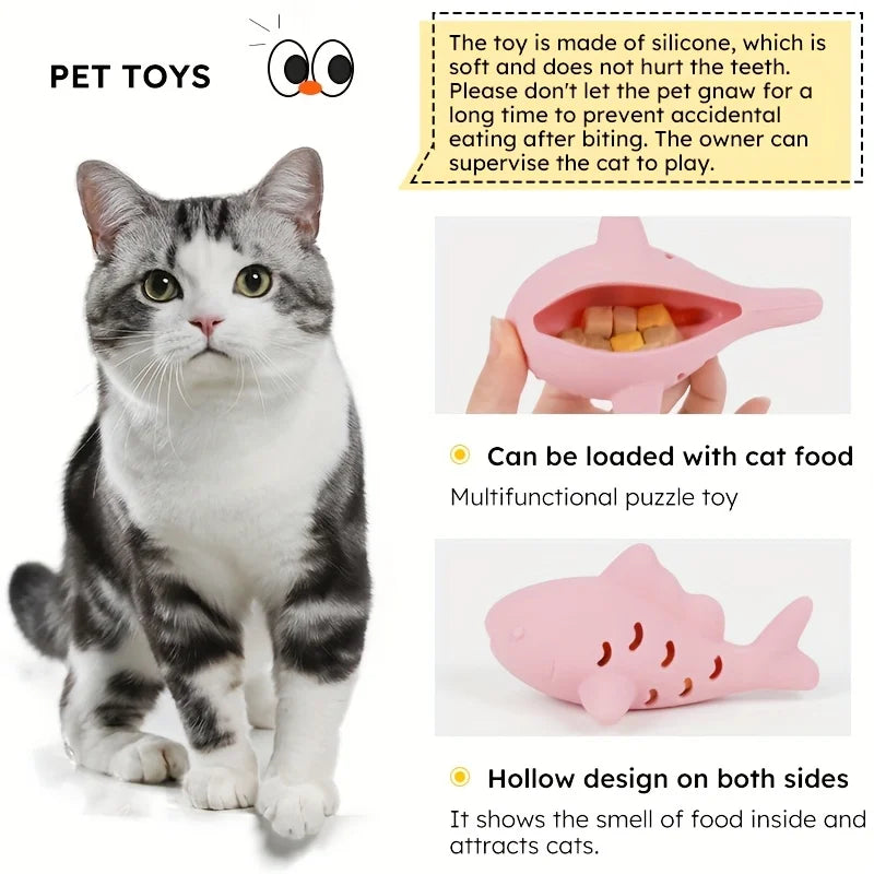 Durable I YAN interactive cat and dog toy with hiding food compartment, bite-resistant design, and teeth grinding features.