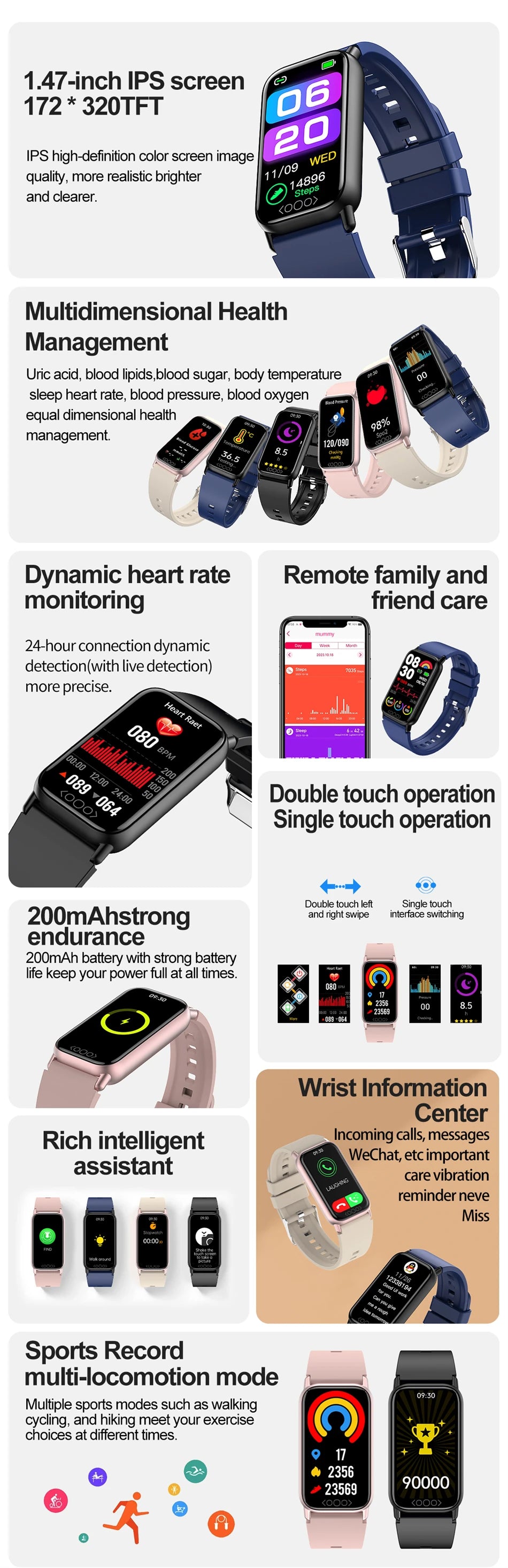 New Original SmartWatch Men Bluetooth Call Sports Smartwatch Heart Rate Health Temperature Monitoring Women For Android IOS 2025