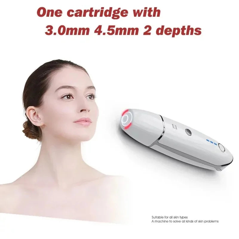 Mini Hifu Ultrasonic RF Facial Massager Lifting Wrinkle Removal Line V-Shape Anti-Aging Skin Tightening Face Care Beauty Device