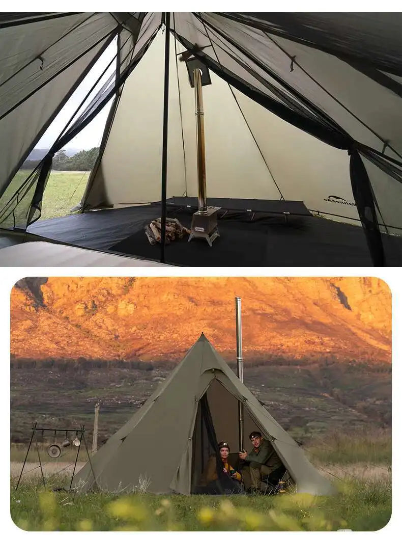Naturehike Pasture Fire Octagonal Pyramid Tent Outdoor Camping Overnight Equipment