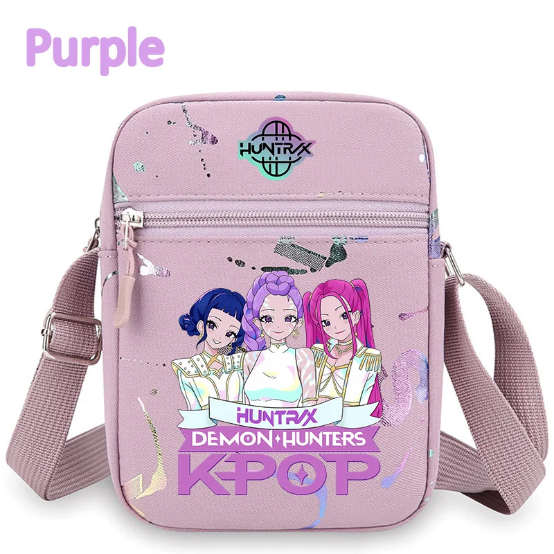 New⭐️KPOP Demon Hunters Crossbody Phone Bag Single Shoulder Pouch Coin Wallet Purse Warriors Handbag Fans Gril Gifts