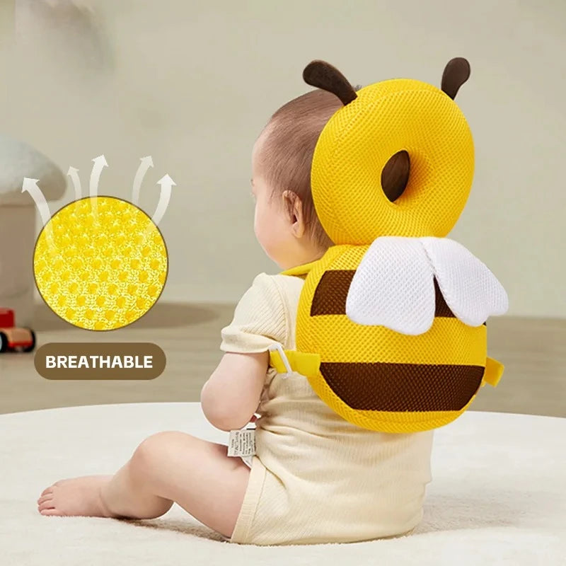 I YAN baby head protector pillow backpack with safety cushion, designed for newborns and toddlers learning to walk.