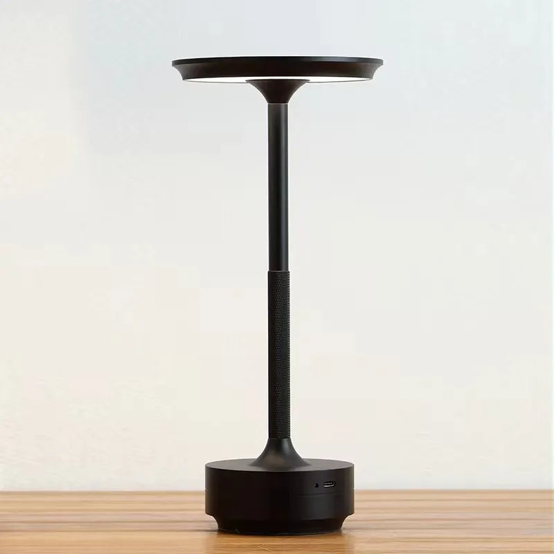 Wierless Simple Charging LED Desk Lamp restaurant Bar Table Lamp Dimming Atmosphere Retro Portable Charging Touch USB Read Lamp