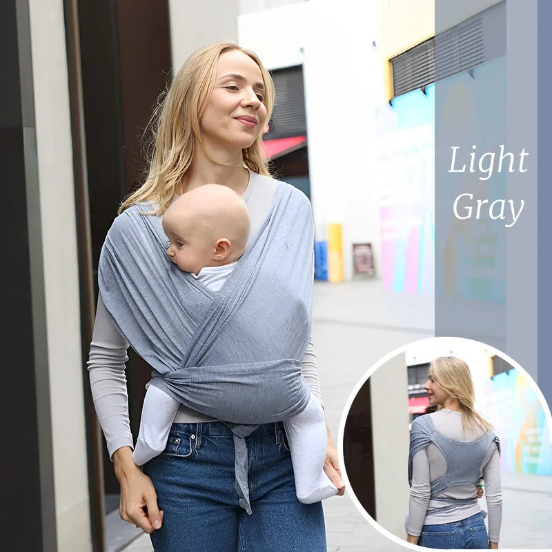 I YAN ergonomic baby backpack carrier with X-shaped support and adjustable straps, designed for comfortable outdoor newborn carrying.