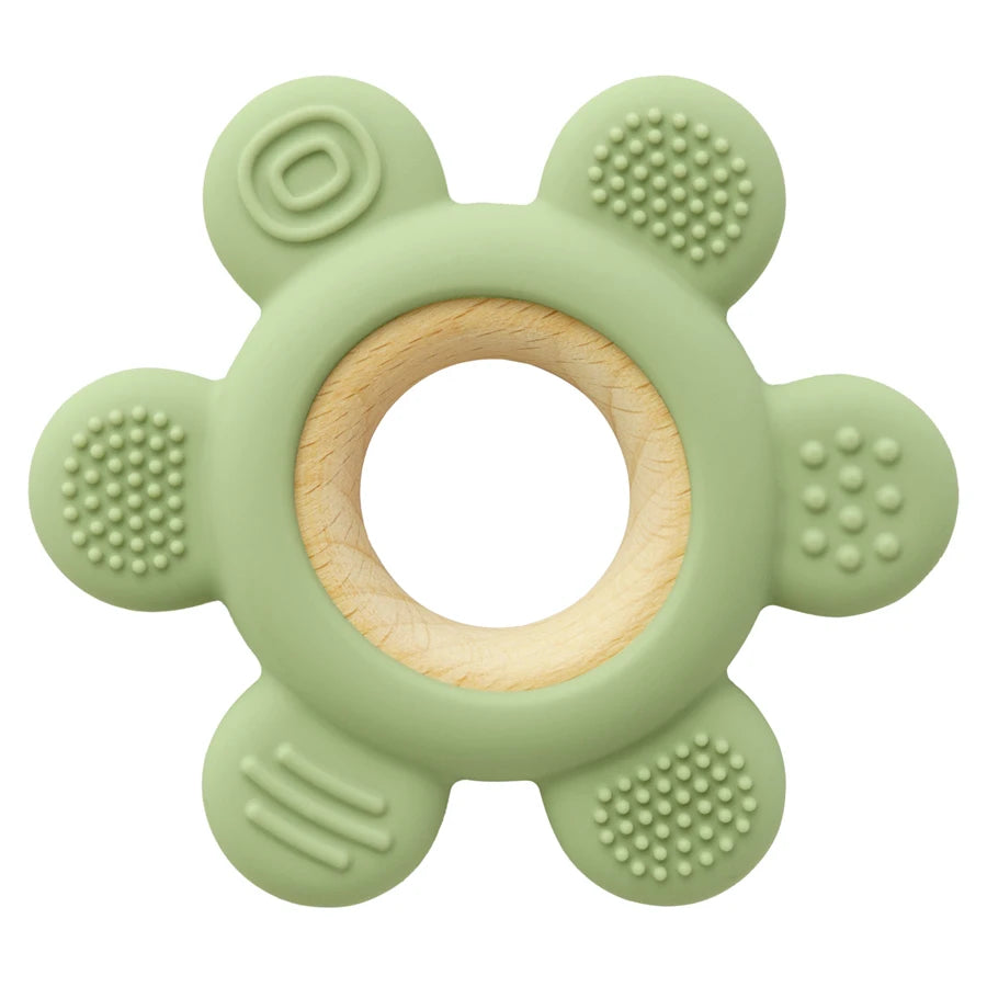 1PC Baby Silicone Teether Rudder Shape Necklace Teether Toy BPA Free Silicone Children Goods Infant Sensory Chewing Toys