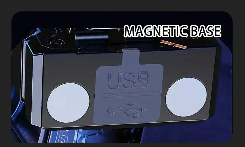 Tactical Edc Flashlight Light Portable Multifunctional Torch USB Rechargeable Outdoor Camping Emergency Light Fishing Lanter