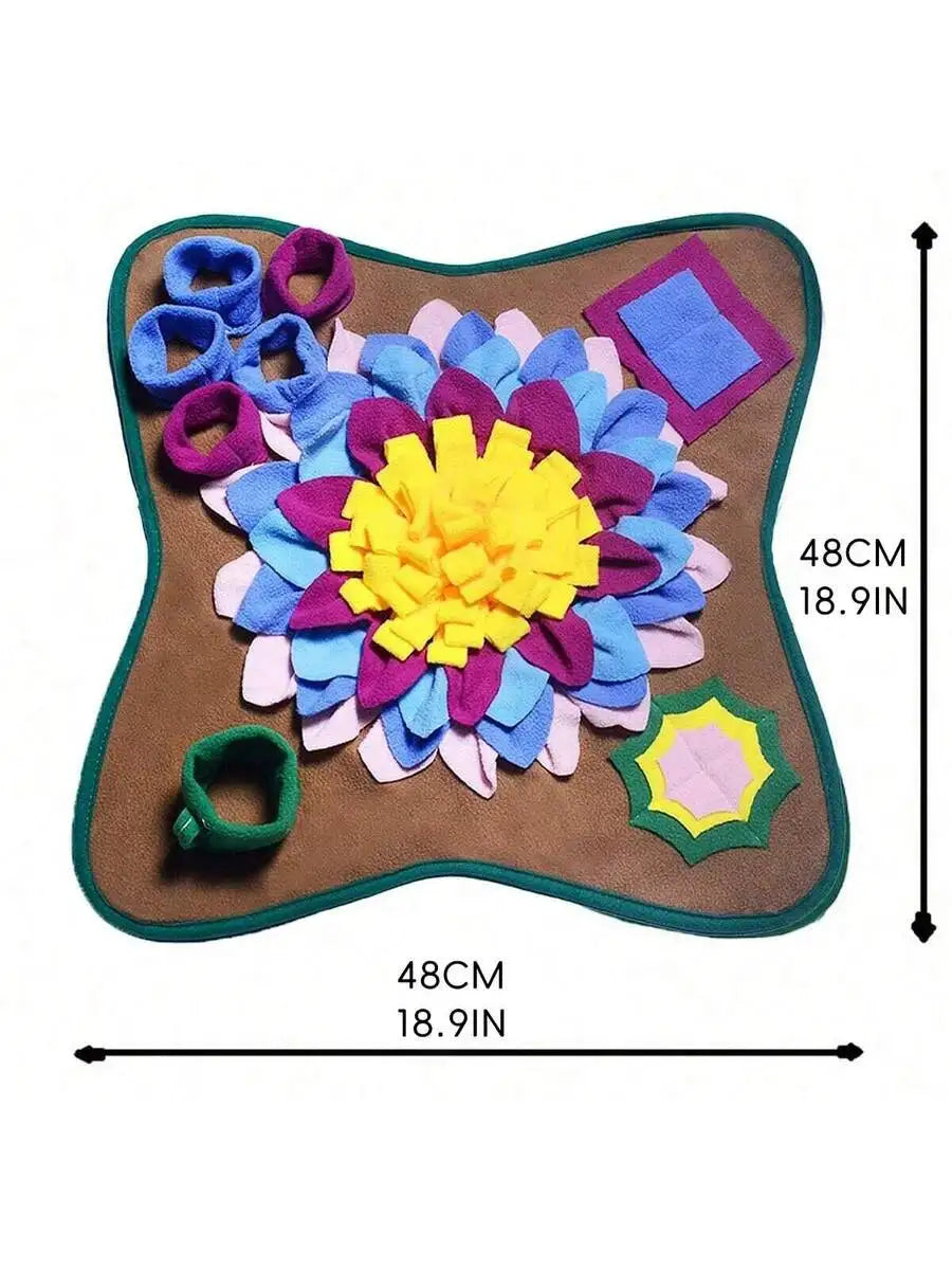 1 Pc Pet Snuffle Mat, Dog Slow Feeding Mat, Pet Scent Training Mat