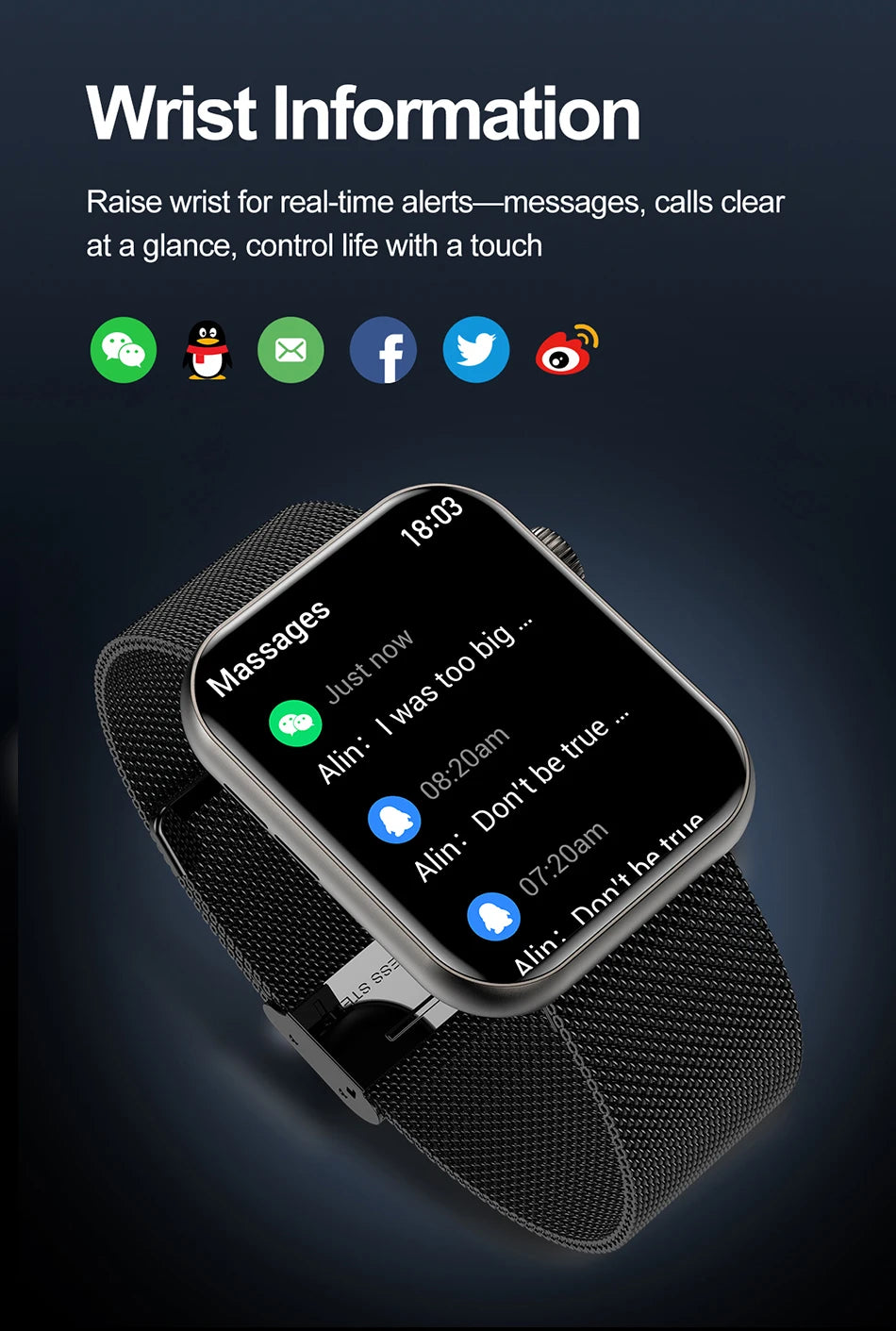 New Smart Watch Full Touch Screen Bluetooth Call AI Voice Heart Rate Waterproof Watches Sports Bracelet Smartwatch Women