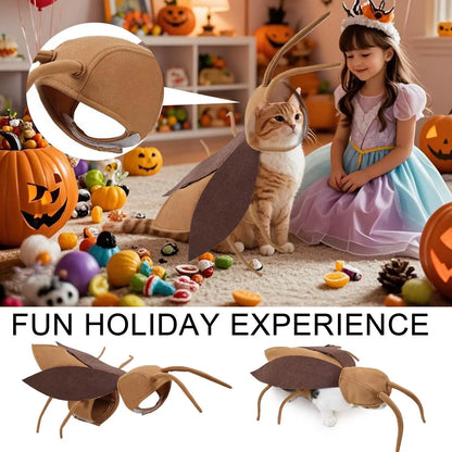 Cat Cockroach Costume Soft Cat Cockroach Clothing Realistic Breathable Clothing Accessories For Cosplay Outfit Kitten Dog