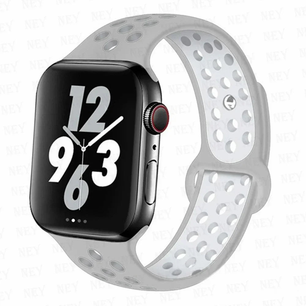 Sport strap For Apple Watch Band Ultra 49mm 44mm 45mm 38/40mm/41mm Silicone Pride Bracelet correa iWatch Series 8 7 6 4 5 3 9 SE