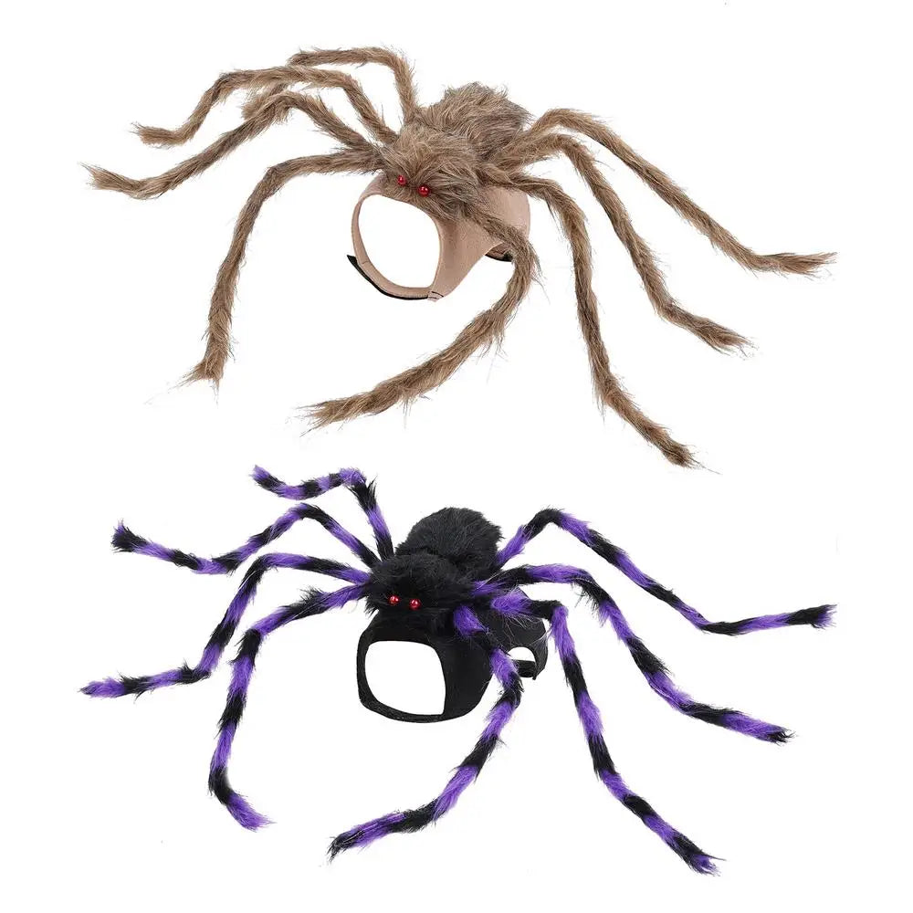 Halloween Spider Costume for Dogs & Cats – Funny Striped Pet Outfit