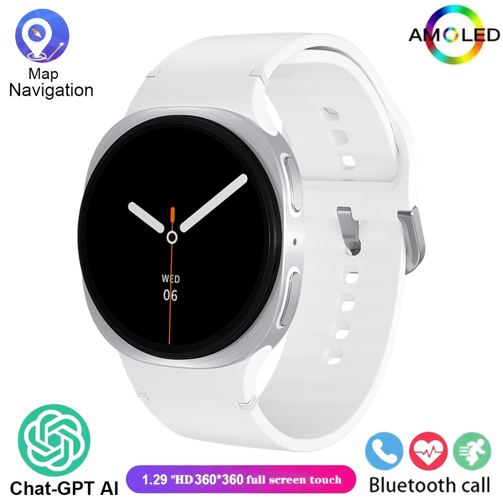 8 Mini New Original Smart Watches Smart Watch Men GPS NFC Bluetooth call 40mm AMOLED Health Fitness Sport Tracker SmartwatchGift