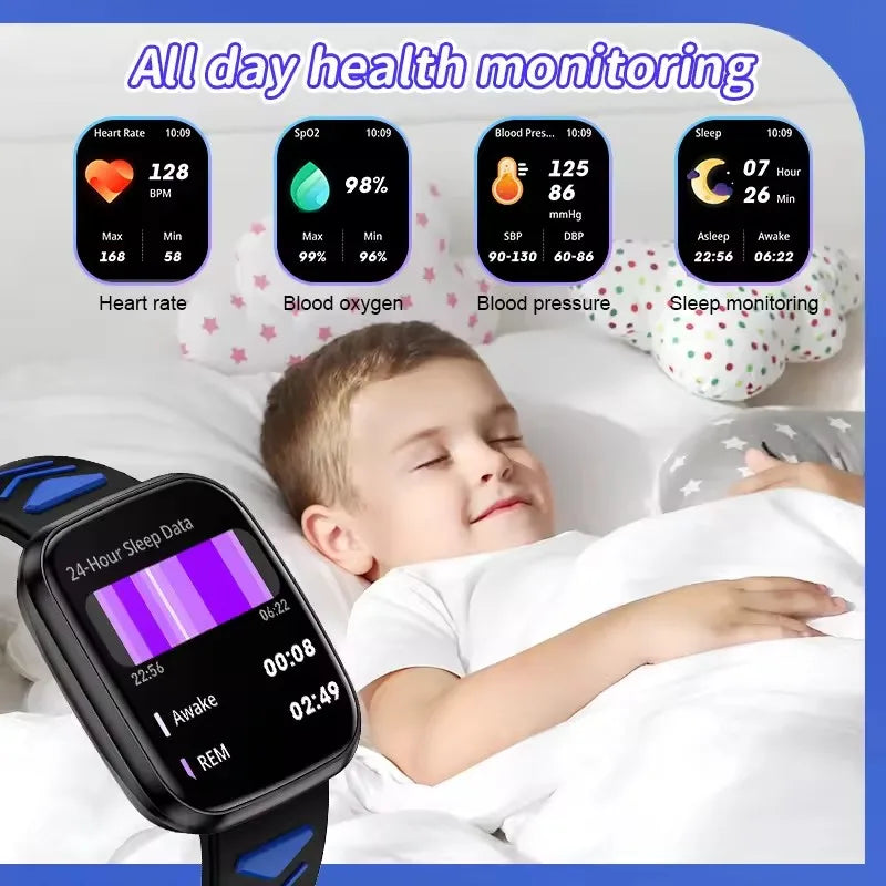 Kids Smartwatch Teenage Pedometer Sports Children Smartwatch – Wireless Calling Student Gift for Boys & Girls - I YAN