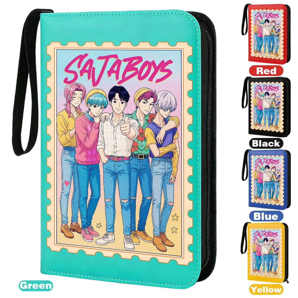 I YAN Demon Hunters Card Album Binder with 400-Pocket PU zipper holder for collecting and storing trading cards.