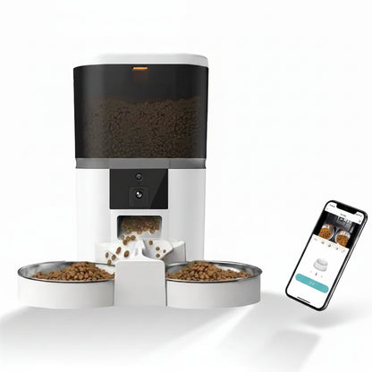 SmartDuoCam 4L Remote Dual Pet Feeder