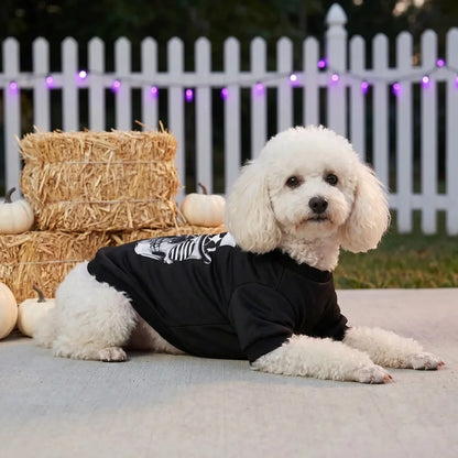 Halloween Dog Sweatshirt Pet Clothes Black Small Medium Dogs Cats Outfits Halloween Party Costume Holiday Dog Shirts Pet Apparel