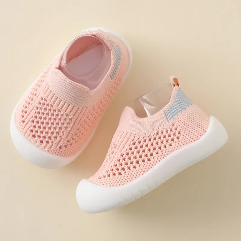Toddler Slip-On Sneakers – Breathable Knitted Kids Casual Shoes for Boys & Girls (0 Months–4 Years) - I YAN