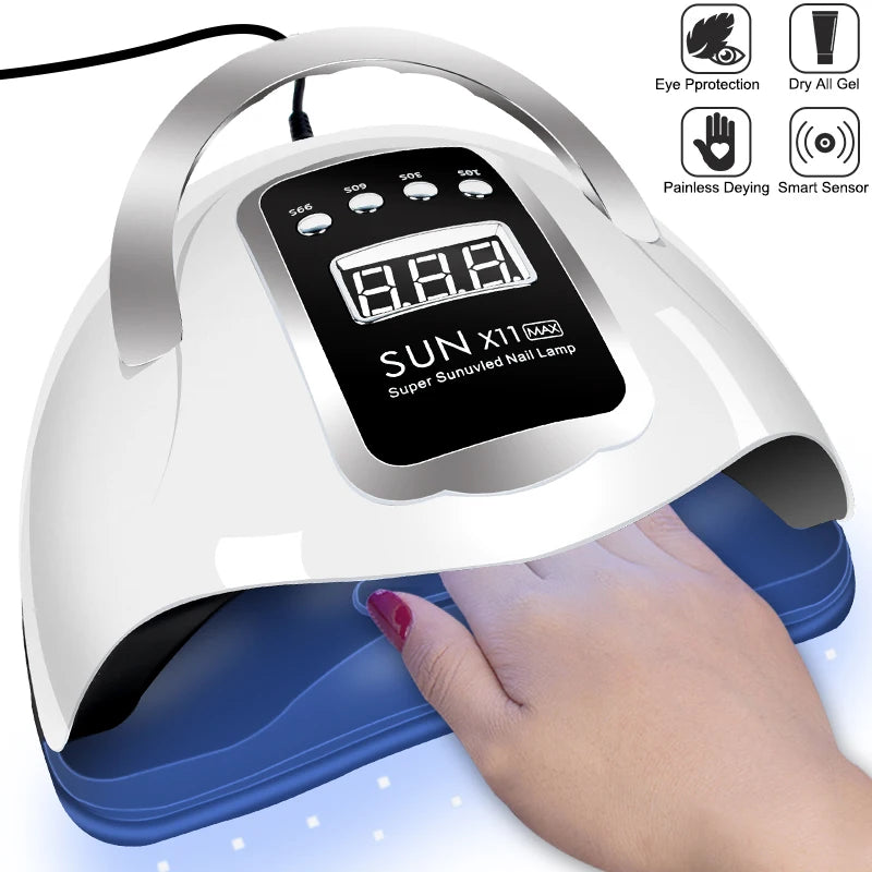 Nail Dryer LED Nail Lamp UV Light  For Curing All Gel Nail Polish With  LCD Display Motion Sensing Manicure Pedicure Salon Tools