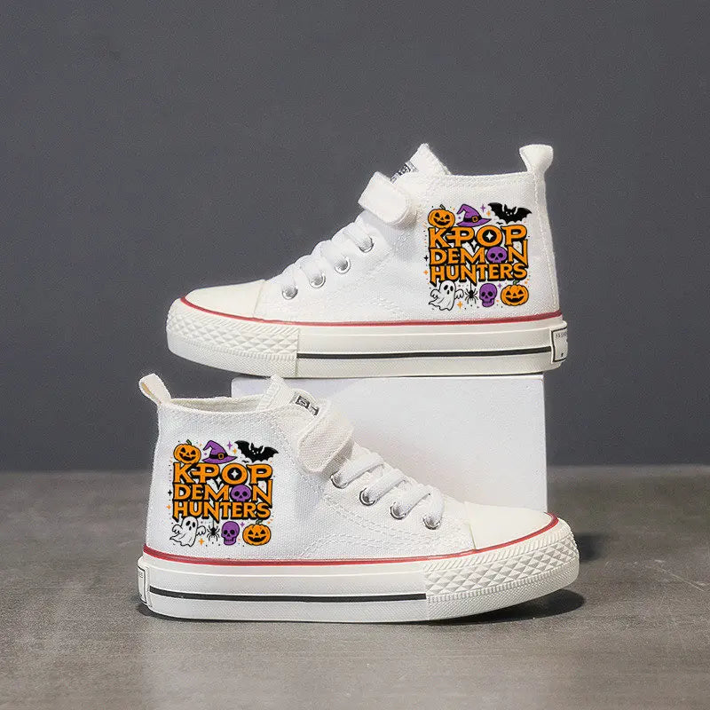 Demon Hunter Girls Casual Sport Canvas Shoes Autumn Party Children Cartoon Cute Sneakers Kids anvas Shoes Gifts Size 25-36