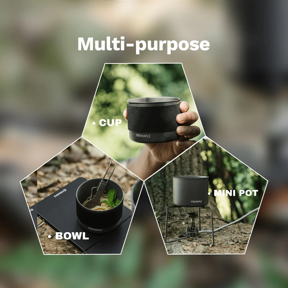 Fire-Maple Petrel Ultralight Cup-Bowl 300ml Portable Heat Protection Cooking Cup for G3 Pot Camping Backpacking Cookware