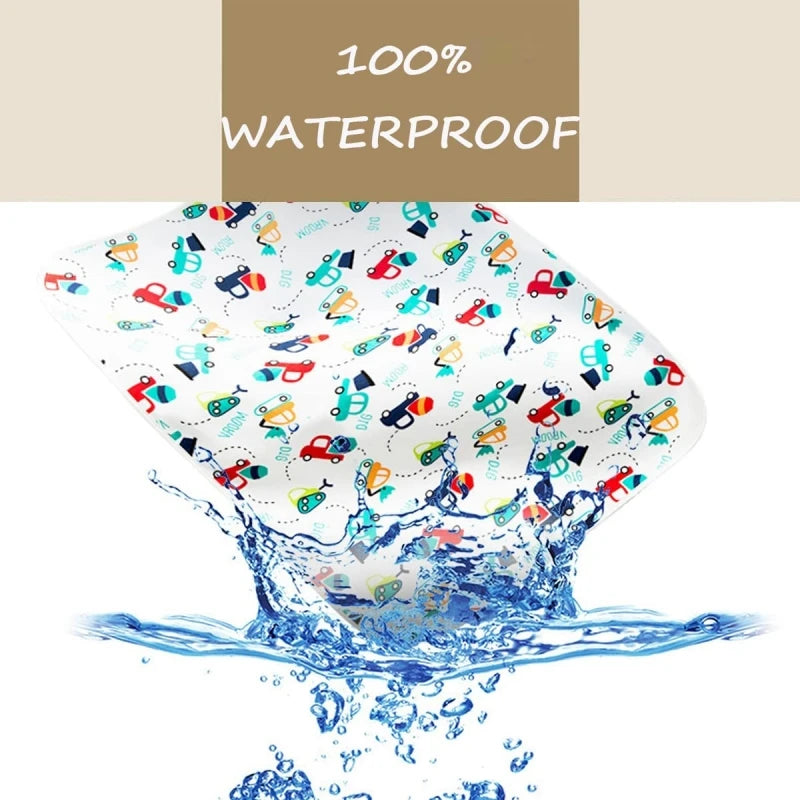 I YAN waterproof baby changing pad cover with soft fabric, designed for baby bed pads and diaper mats.