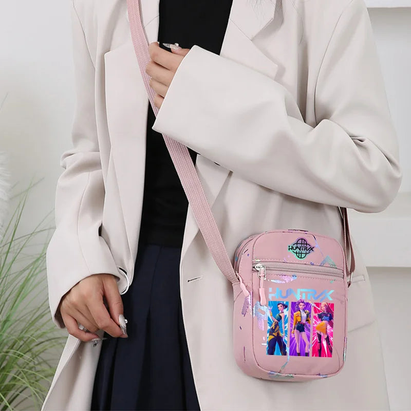 New⭐️KPOP Demon Hunters Crossbody Phone Bag Single Shoulder Pouch Coin Wallet Purse Warriors Handbag Fans Gril Gifts