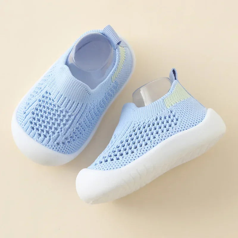 Toddler Slip-On Sneakers – Breathable Knitted Kids Casual Shoes for Boys & Girls (0 Months–4 Years) - I YAN