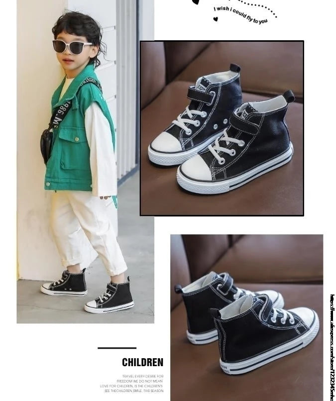 New Kpop Demon Hunter Children's Canvas Shoes Kids Sneakers Boys Girls Fashion Canvas Shoe Cartoon Print Breathable Casual Shoes