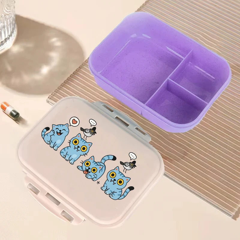 Demon Hunters anime lunch box by I YAN, large capacity food storage container, ideal for kids' school and picnics