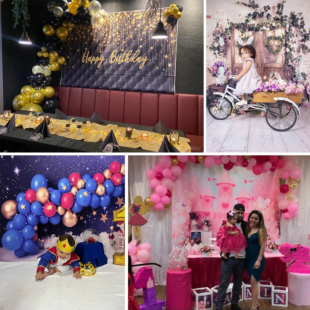 First Holy Communion Backdrop Gold Dots Flowers Gold Cross Boy or Girl My Baptism Party Decor Kids God Bless Photo Background