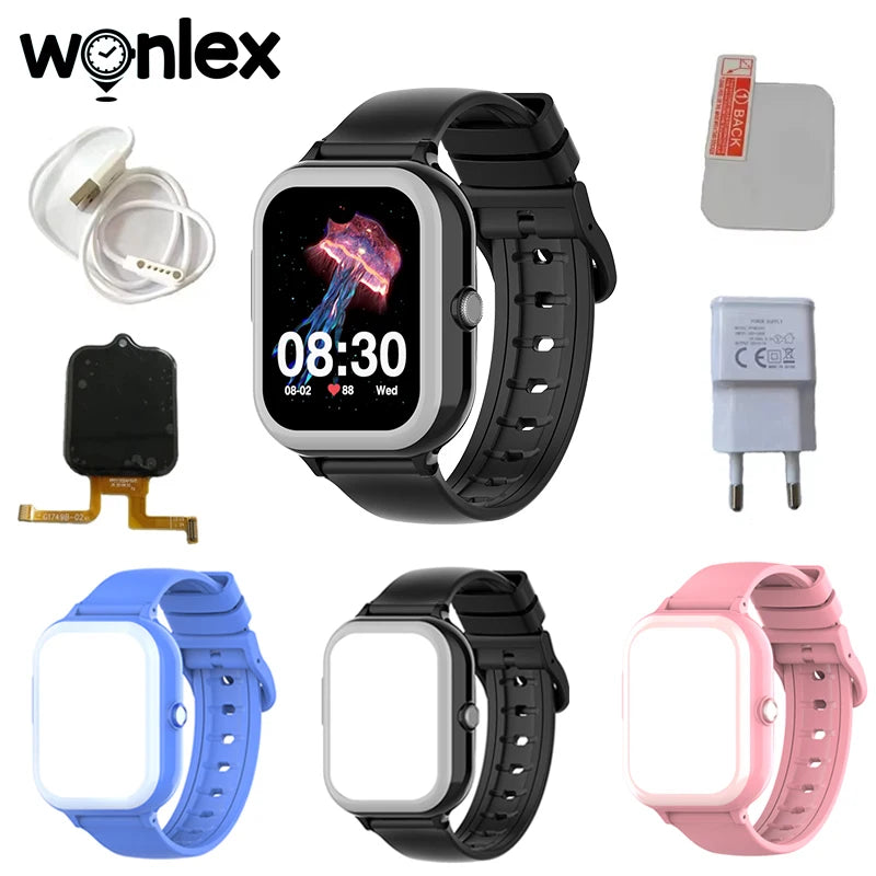 Wonlex KT31 Smart Watch for Children 4G SOS WIFI GPS Tracker AMOLED HD screen Video Call 900mAh Battery Kids SmartWatch Whatsapp