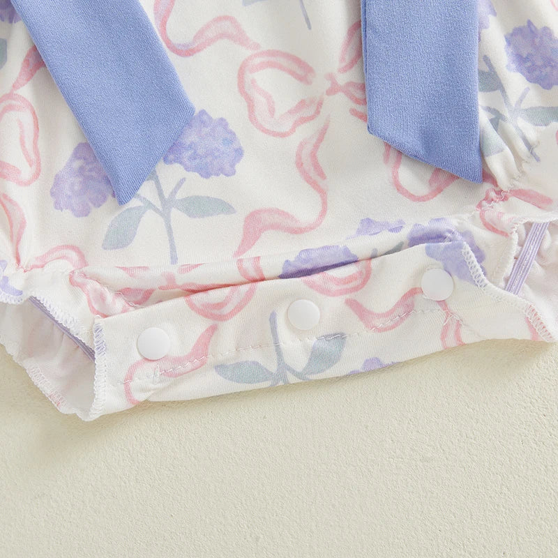 I YAN toddler girl dress with floral print and ruffled trim, sleeveless summer romper perfect for parties and playdates.
